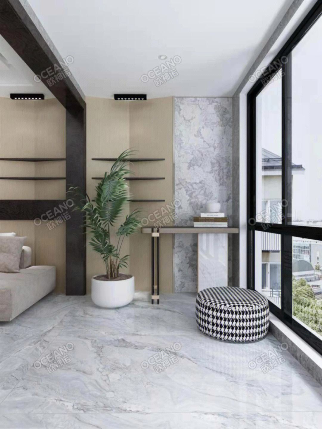 阳台瓷砖空心(阳台瓷砖空心砖效果图)